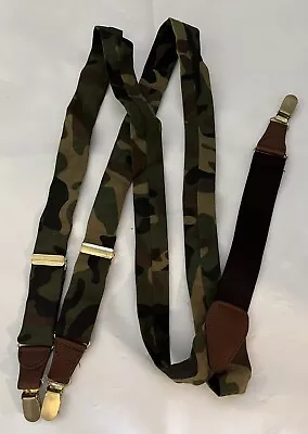 Gillmons Camouflage Snap Suspenders - Adjustable - Camo! • $10