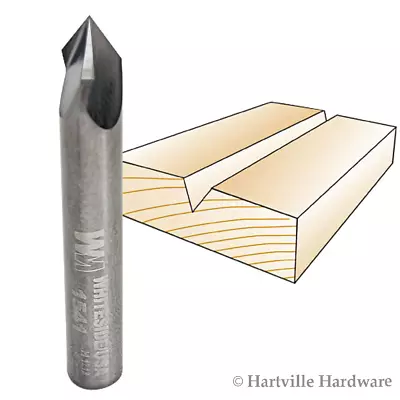 Whiteside #1541 V Groove 60 -Degree Included Angle Router Bit - 1/4  Shank Dia • $20.51