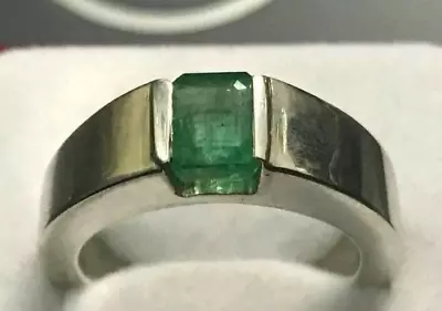 Natural Unheated Untreated Mens Emerald Ring Panjsher Emerald Ring Real Emerald • $260