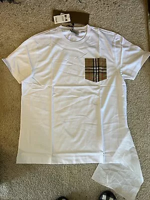 Burberry Genuine  Vintage Pocket  Check XXL  T Shirt . • $250