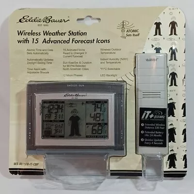 LaCrosse Eddie Bauer Atomic Wireless Weather Station WS-9611 • $22.95