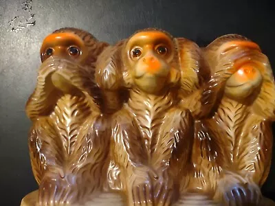 Vintage/Antique Ceramic Three Wise Monkeys Bank • $20