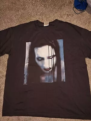 Vintage Marilyn Manson Shirt Tultex Rock Band Tee XL Single Stitch • $285