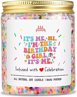 Music Lover Birthday Scented Candle With Cake Scent -Birthtay Merch Gifts With I • $33.62