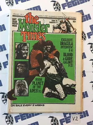 The Monster Times Volume 1 Number 11 With Planet Of The Apes Poster Insert [V2] • $12.97