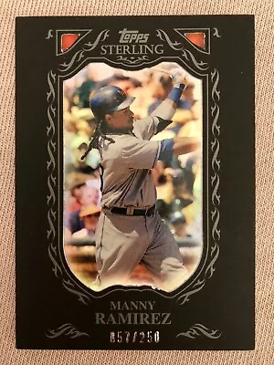 2009 Topps Sterling MLB Card Manny Ramirez #66 057/250 NRMT-MINT Range M3 12423 • $4.99