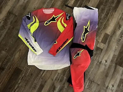 2024 Alpinestars Fluid Lucent Motocross Gear Set M / 34 Great Condition • $125