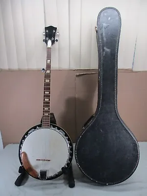 Vintage Resonator 5-String Bottlecap Banjo With Case  JAPANESE • $229.99