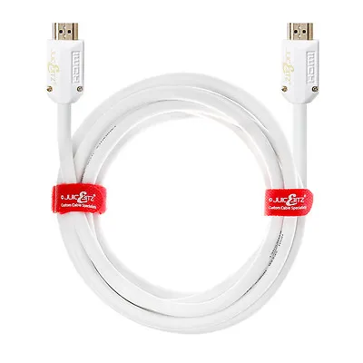 White HDMI 2.0 Cable UHD 4K HDR For SKY Q HD TV PS5 XBox One Virgin - 6m 7m Long • £14.99