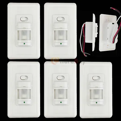5x Motion Sensor Light Switch Infrared Motion Activated Wall Switch Auto On/Off • $55.99