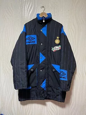 $289.99 • Buy INTER MILAN 1992 1993 FOOTBALL SOCCER COAT JACKET UMBRO Sz M MEN 