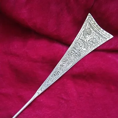 Hair Accessories Tribal Exotic Chinese Hand-carved Miao Silver Hairpin 1piece • $20