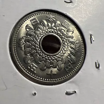 1965 Japan 50 Yen Yr 40 Brilliant Uncirculated Coin Z654 • $4.99