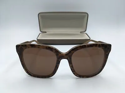 MICHAEL KORS MK2163 Women's Brown Frame Brown Lens Square Sunglasses 52MM • $67.49