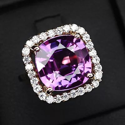 Stunning Pink Lavender Sapphire 9.10 Ct 925 Sterling Silver Handmad Rings Size 7 • $29.99