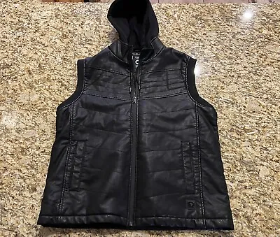 Fried Denim Jacket Men’s XL Black Hooded Sleeveless NWOT  • $34.95