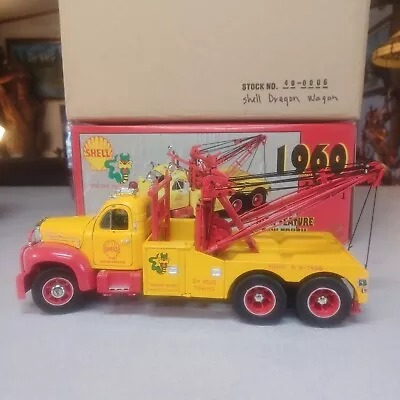 Rare 1960 Shell Dragon Wagon B MACK WRECKER / TOW TRUCK First GEAR  1:25 MIB  • $61