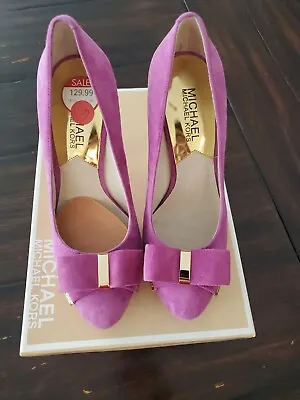 Michael Kors - Delphine Suede Pump Pomegranate - Size 6M - NEW / NIB • $79.99