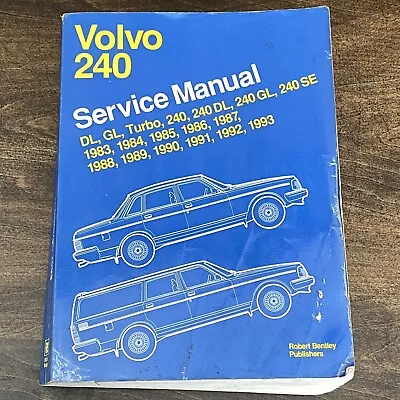 Volvo 240 Bentley Service Workshop Manual DL GL Turbo • $69.99