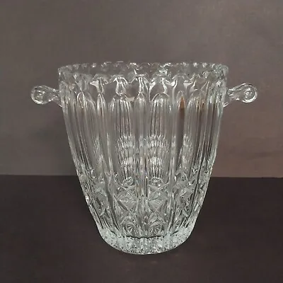 Vintage Crystal Ice Bucket With Handles • $15