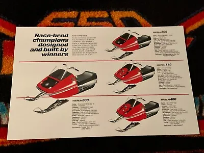 🏁 ‘71  RUPP MAGNUM  Snowmobile Poster  vintage Sled (RACE BRED) 400 440 600 800 • $21.88