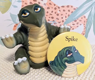 Vintage Spike Pizza Hut Lot Button Land Before Time 1988 RARE Pin & Hand Puppet • $51.54