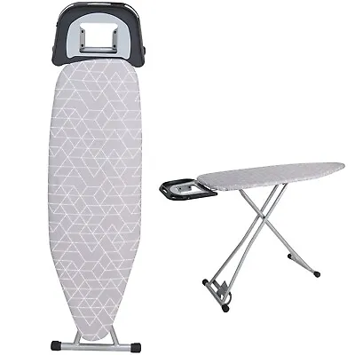 Folding Ironing Board Lightweight Adjustable Height Wide Iron Rack Non Slip Feet • £38.99