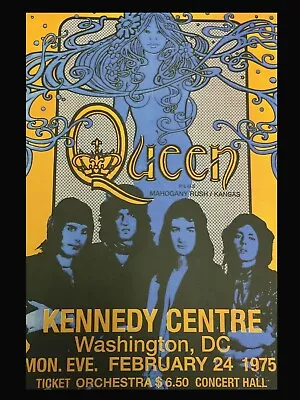 Queen Kenndy Centre Concert Poster Rock N Roll Music 18 X24  Free Shipping • $9.97