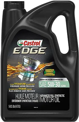 X5 QUART 5W-30 CASTROL EDGE EUROPEAN FORMULA 5w30 Engine Motor Oil For MERCEDES • $68.40