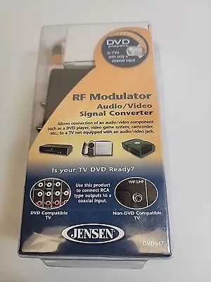 Jensen RF Modulator Audio Video Signal Converter  DVD647 Composite To Coaxial • $9.98