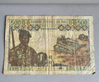 500 Francs Banque Centrale Du Mali Image Soldier 1973-84 Mb/bb • $25.25