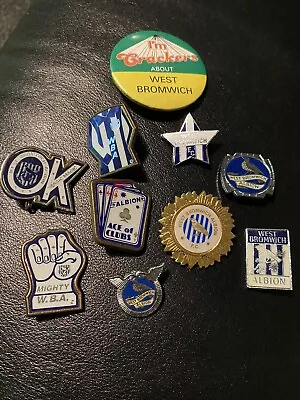 10 X West Bromwich Albion Badges Vintage Job Lot Enamel WBA Badges • £51.01