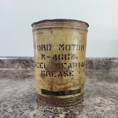 Vintage Ford Motor Wheel Bearing Grease Tin 5 Lb M-4664 Oil Can • $49.99