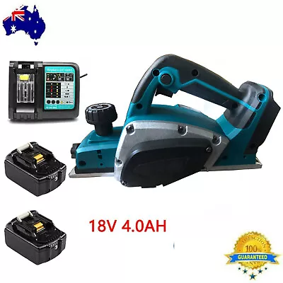 Electric Wood Planer Handheld Plane For Makita 18V Battery Charger BL1840 DKP18 • $79.89