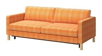 Ikea Karlstad Cover For 3-Seat Sofa-Bed Husie Orange 602.546.97 • £275