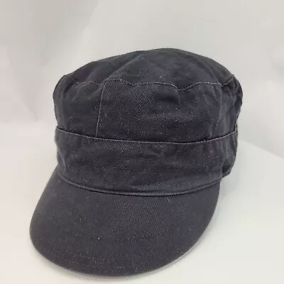 Black Army Style Cap Dad Hat Fitted One Size • $9.18