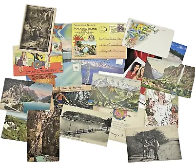 Vintage Postcards Calling Cards Souvenir Cards Lot 1800s - 1990s • $19.99