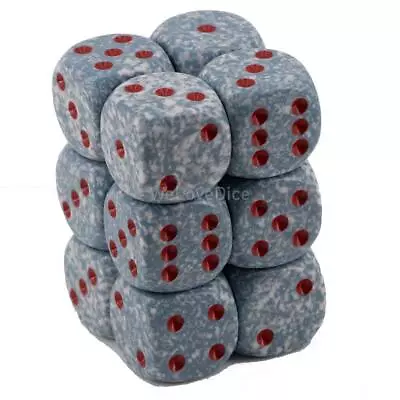 Chessex Dice D6 Sets: Air Speckled - 16mm Six Sided Die (12) Block Of Dice • $8.83