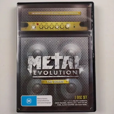 Metal Evolution The Series DVD Region 4 History Of Heavy Metal And Hard Rock  • $31.14