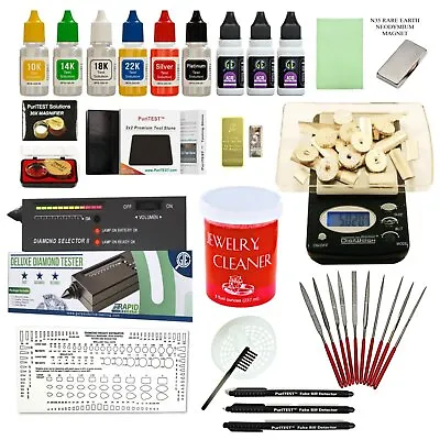 Gold Silver Testing Kit Electronic Scale Diamond Tester Digital Jewelry Cleaner • $62.99