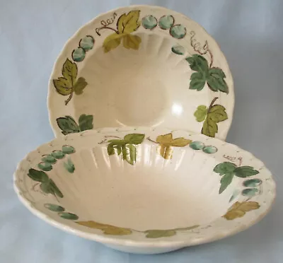 Metlox Vernon Ware Vineyard Round Serving Bowls 8' & 9  • $20.29