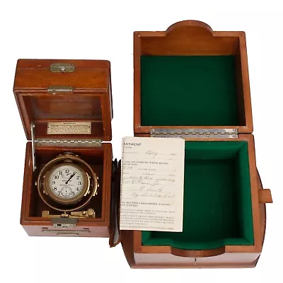 1943 Model 22 Unrestored US Navy Hamilton Bureau Of Ships Chronometer WWII • $3500