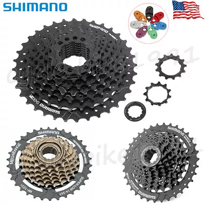 Shimano Freewheel Cassette 6/7/8/9 Speed CS-HG200/G31 MF-TZ500 ​MTB Bicycle Cogs • $24.79