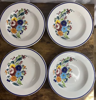 $96.50 • Buy Pottery Barn Flora Deruta Pasta Bowls