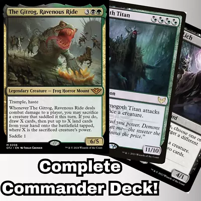 MTG Commander EDH Deck The Gitrog Ravenous Ride 100 Cards Custom Deck Sacrifice • $55.79