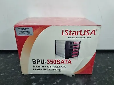 I StarUSA BPU-350SATA 3x 5.25  To 5x 3.5  2.5  SAS SATA 6 Gbps HDD SSD Hot-swap • £169.95