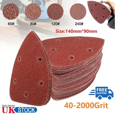 Mouse Sanding Sheet 40-2000Grit Sanding Sandpaper Decker Detail Palm Sander Pad • £16.71