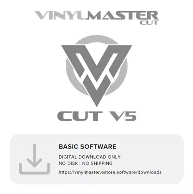 Sign Cutting Software Vinyl Cutters Decals Stickers VinylMaster CUT (No Disk) V5 • $55