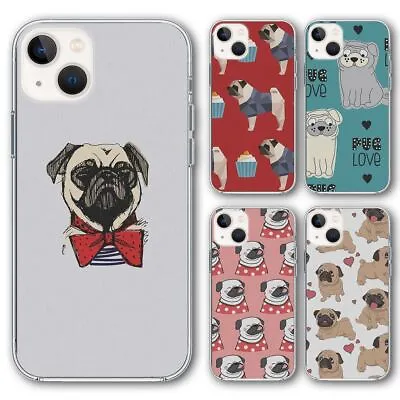 $9.95 • Buy Silicone Phone Case Cover Cute Pug Dog Prints Group 3 - US