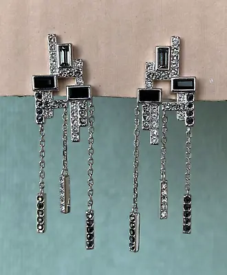 Karl Lagerfeld Boucle Chandelier Earrings With Crystal From Swarovski • £19.50